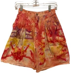 Vintage 80s Tie Dye Shorts